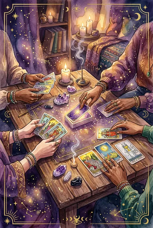 A Guide to Tarot Gatherings with Friends: Best with 8 or Fewer